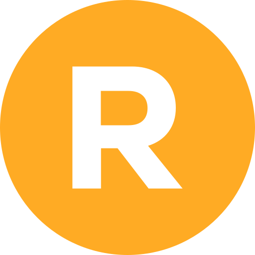 Letter r Generic color fill icon