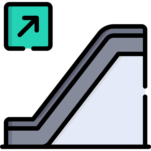 Escalator Special Lineal color icon