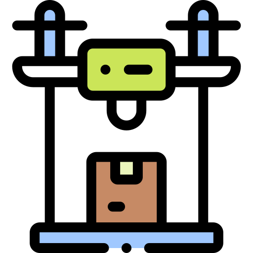 drohne Detailed Rounded Lineal color icon