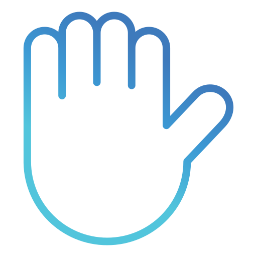 hand Generic gradient outline icon