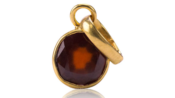  Hessonite Pendant [Lab Certified]