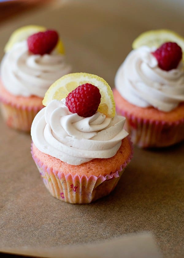 lemon raspberry cupcakes