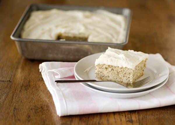 banana cake with vanilla bean frosting recipe