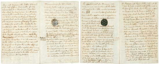 Thomas Jefferson: memorandum to Mr. Short, 1788