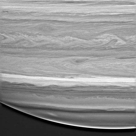 Saturn: cloud layers