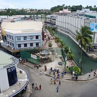 Aerial view of Suva, the capital city of Fiji.