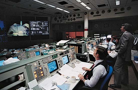 Johnson Space Center: control room