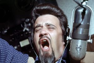 Iconic rock disc jockey Wolfman Jack.