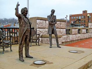 Stephen A. Douglas and Abraham Lincoln