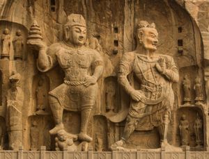 Longmen caves: disciples of Buddha