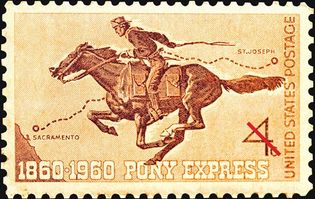 Pony Express stamp