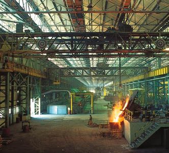 Jamshedpur, India: Tata Steel foundry