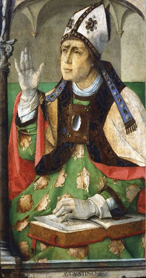 Justus of Ghent: Saint Augustine