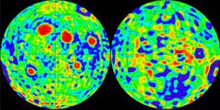 Moon: gravity map