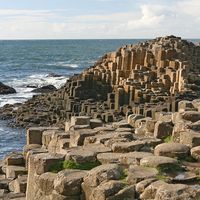 Giant's Causeway, Antrim, Northern Ireland. Basalt columns, UNESCO World Heritage Site