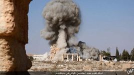 Palmyra, Syria: destruction of the Temple of Baal Shamen