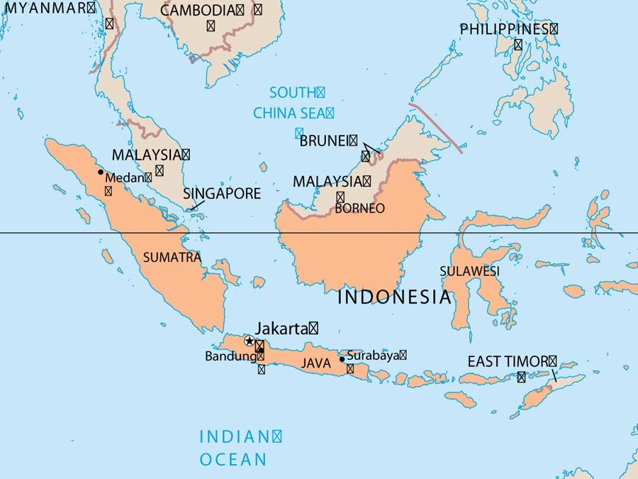 indonesia bee country map