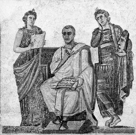 Virgil with the epic Muse and the tragic Muse