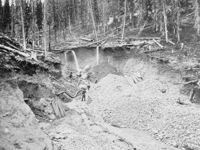 hydraulic mining, c. 1878