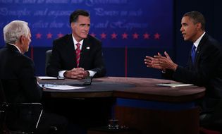 President Barack Obama and Republican challenger Mitt Romney