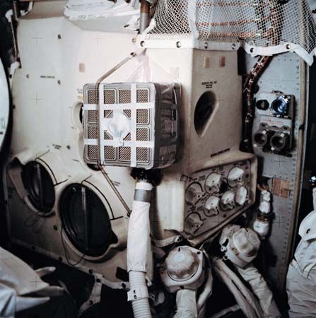 Interior of the Apollo 13 lunar module