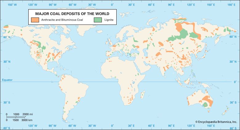 coal deposits