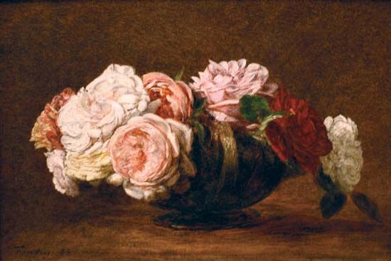 Fantin-Latour, Henri: Roses in a Bowl