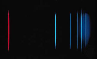 Balmer series of hydrogen