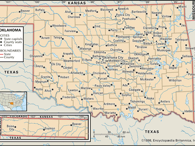 map of Oklahoma