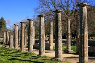 Olympia, Greece: gymnasium