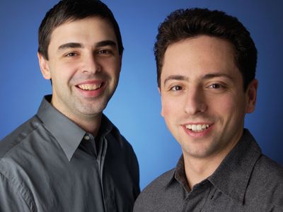 Larry Page and Sergey Brin, creators of the online search engine Google