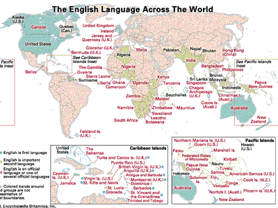 global use of the English language