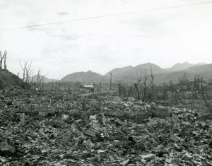 Nagasaki, Japan, 1945, after the atomic bomb