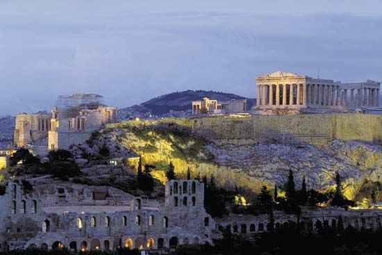 the Acropolis