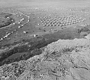 Custer's Black Hills expedition camp