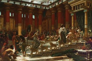 Edward John Poynter: The Visit of the Queen of Sheba to King Solomon