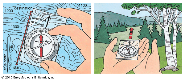 compass: true north