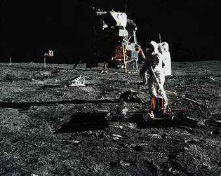 Buzz Aldrin on the Moon