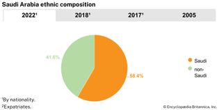 Saudi Arabia: Ethnic composition