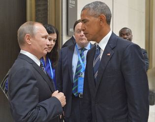 Vladimir Putin and Barack Obama