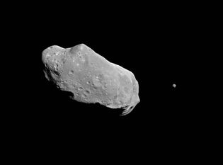 asteroid Ida and its satellite, Dactyl