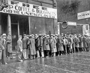 Great Depression: soup kitchen