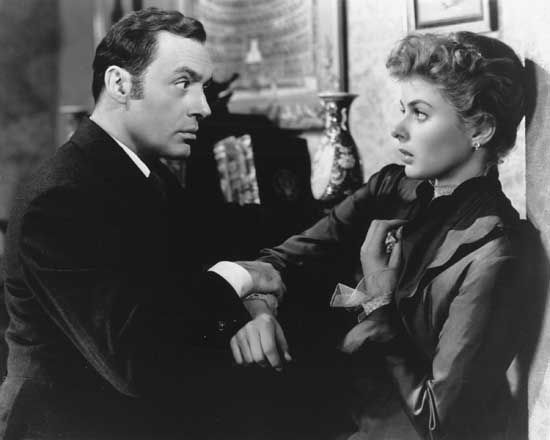 Charles Boyer and Ingrid Bergman in Gaslight