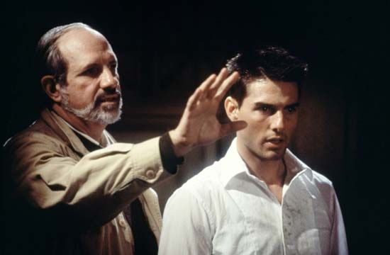 Brian De Palma directing Tom Cruise in Mission: Impossible