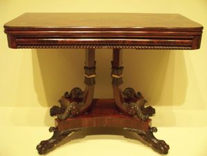 mahogany card table