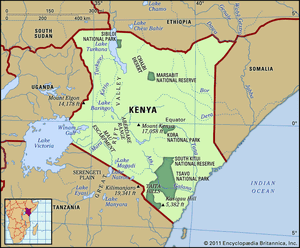 Physical features of Kenya