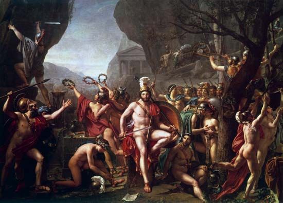 Jacques-Louis David: Leonidas at Thermopylae