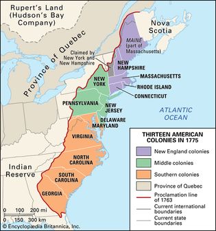 Proclamation of 1763: boundary line