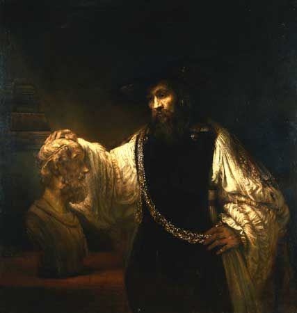 Rembrandt: Aristotle with a Bust of Homer