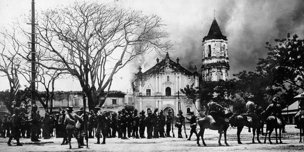 Philippine-American War: burning of the Malolos headquarters of Emilio Aguinaldo